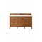 James Martin Vanities Brittany 60in Single Vanity, Saddle Brown w/ 3 CM White Zeus Quartz Top 650-V60S-SBR-3WZ - alternate 1